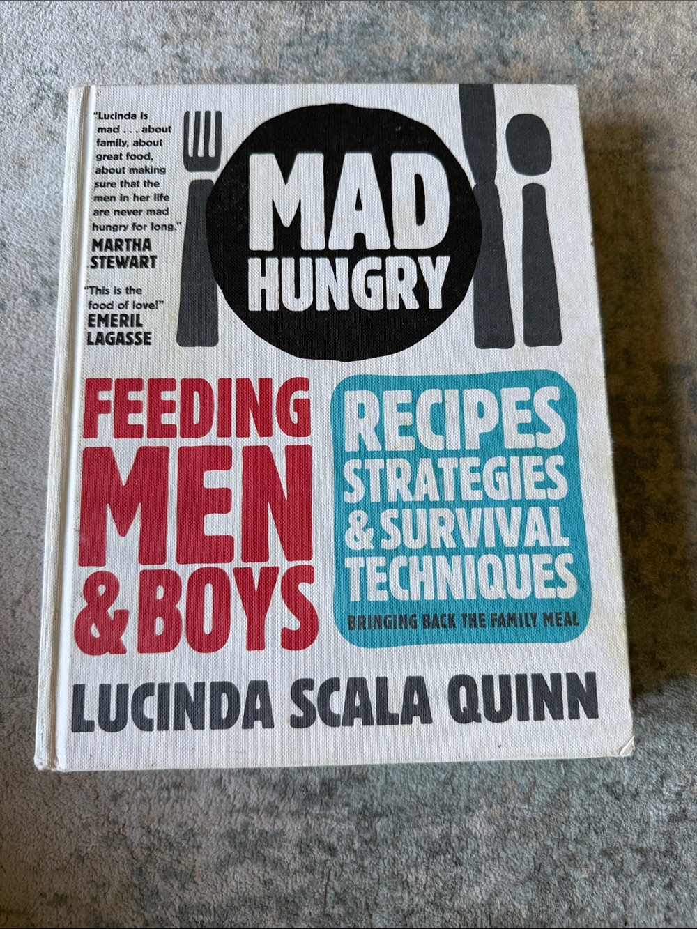 Mad Hungry: Feeding Men & Boys Cookbook, Lucinda Quinn, ISBN 978-1-57965-356-9